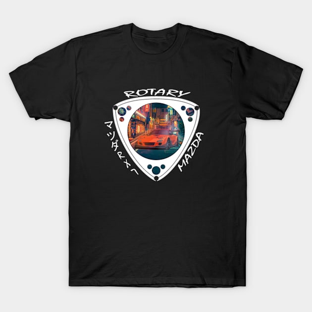 Mazda RX7, JDM Rotary engine T-Shirt by T-JD